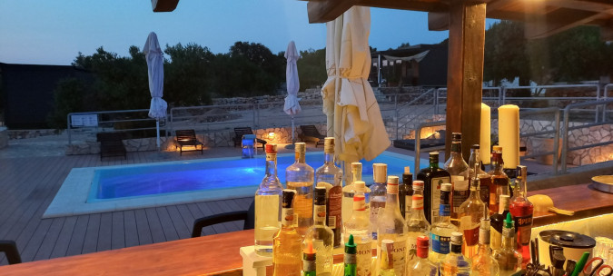 Domestic and foreign alcoholic beverages, Beach resort BAIN - Žut, Kornati, Croatia Žut - Kornati
